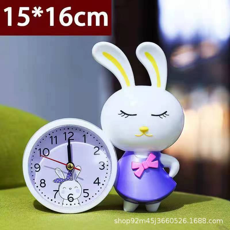 Alarm Clock For Children, Cartoon Silent Student Bedside Clock, Special For Bedroom Desk, Lazy Clock, Desk Clock, Fun Clock - Image 5